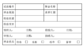 樣品標(biāo)識重要的科學(xué)管理性